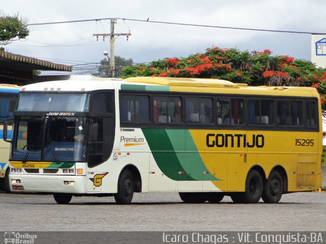 Empresa Gontijo de Transportes 15295 na cidade de Vitória da Conquista, Bahia, Brasil, por Ícaro Chagas. ID da foto: 3121082.