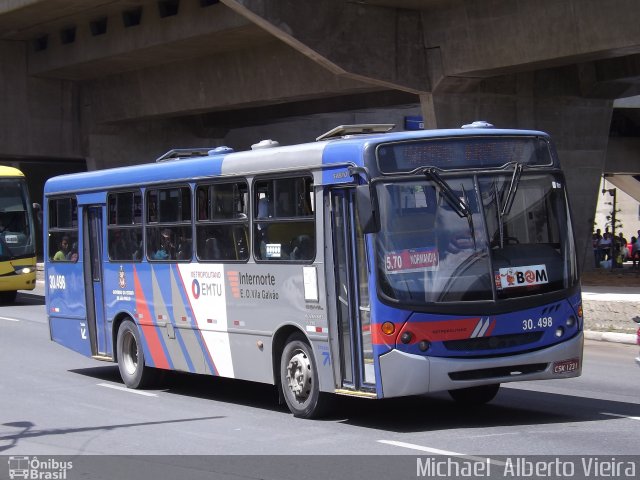 Empresa de Ônibus Vila Galvão 30.498 na cidade de São Paulo, São Paulo, Brasil, por Michael  Alberto Vieira. ID da foto: 3122715.