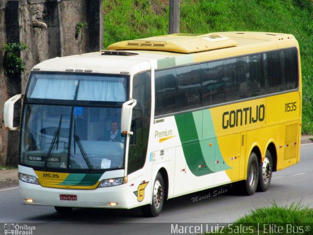 Empresa Gontijo de Transportes 11535 na cidade de Belo Horizonte, Minas Gerais, Brasil, por Marcel  Sales. ID da foto: 3123801.