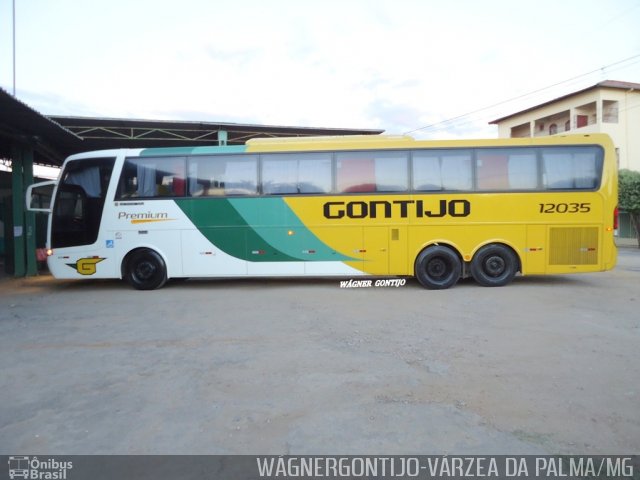 Empresa Gontijo de Transportes 12035 na cidade de Várzea da Palma, Minas Gerais, Brasil, por Wagner Gontijo Várzea da Palma-mg. ID da foto: 3122439.