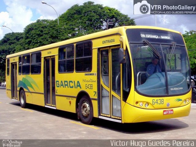 Viação Garcia 6438 na cidade de Maringá, Paraná, Brasil, por Victor Hugo Guedes Pereira. ID da foto: 3122899.