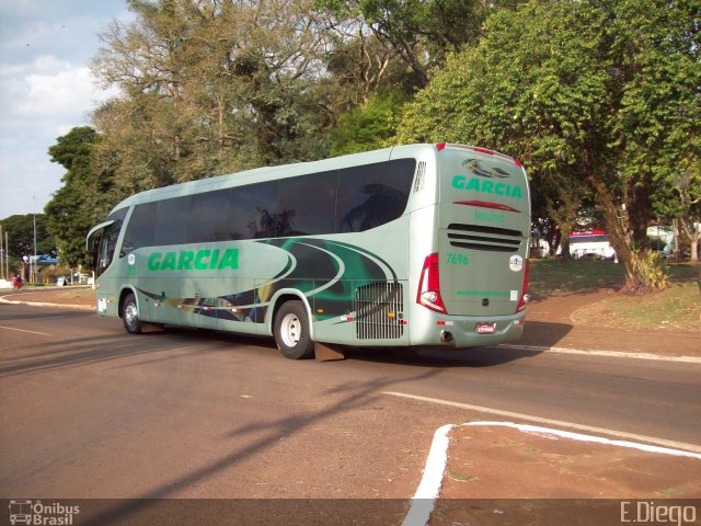 Viação Garcia 7696 na cidade de Rolândia, Paraná, Brasil, por Diego Lopes. Número da foto: #3124715.
