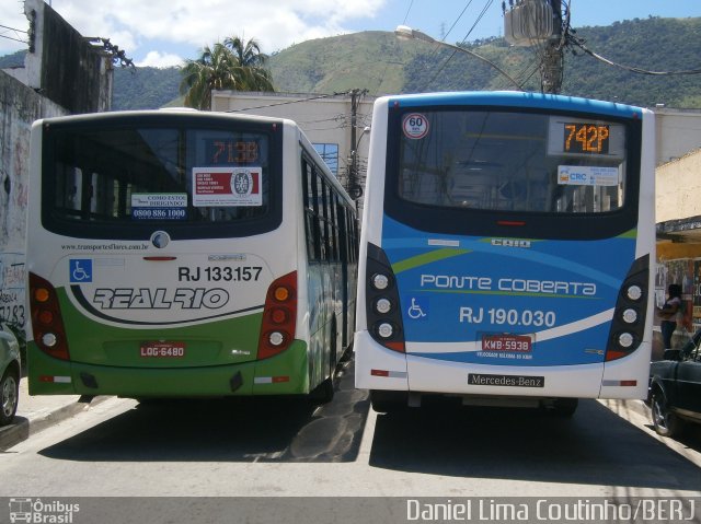Viação Ponte Coberta RJ 190.030 na cidade de Nova Iguaçu, Rio de Janeiro, Brasil, por Daniel Lima Coutinho. Número da foto: #3126053.