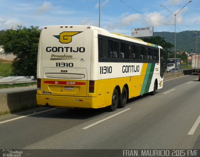 Empresa Gontijo de Transportes 11310 na cidade de Bragança Paulista, São Paulo, Brasil, por Francisco Mauricio Freire. ID da foto: 3125293.