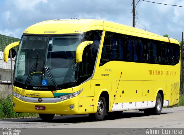 Viação Itapemirim 3001 na cidade de Recife, Pernambuco, Brasil, por Almir Correia. ID da foto: 3124629.