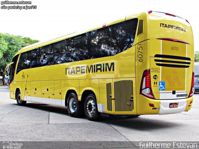 Viação Itapemirim 60751 na cidade de São Paulo, São Paulo, Brasil, por Guilherme Estevan. Número da foto: #3126632.