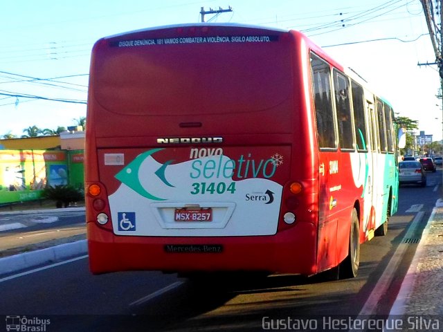 Viação Grande Vitória 31404 na cidade de Serra, Espírito Santo, Brasil, por Gustavo Hestereque Silva. ID da foto: 3125357.