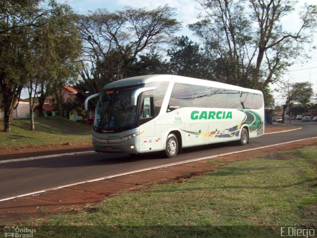 Viação Garcia 7696 na cidade de Rolândia, Paraná, Brasil, por Diego Lopes. Número da foto: #3124714.
