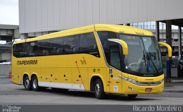 Viação Itapemirim 60735 na cidade de Rio de Janeiro, Rio de Janeiro, Brasil, por Ricardo Silva Monteiro. Número da foto: #3126734.