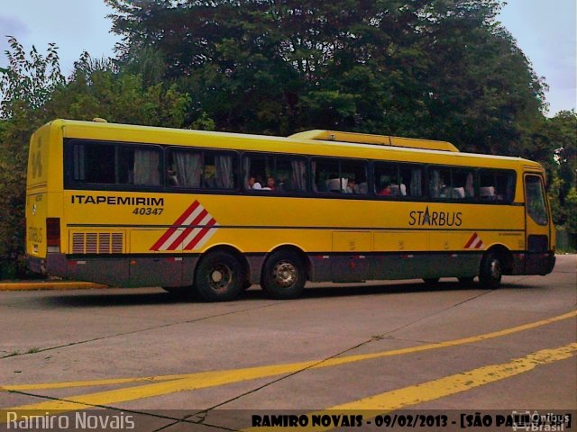 Viação Itapemirim 40347 na cidade de São Paulo, São Paulo, Brasil, por Ramiro Novais. ID da foto: 3125433.