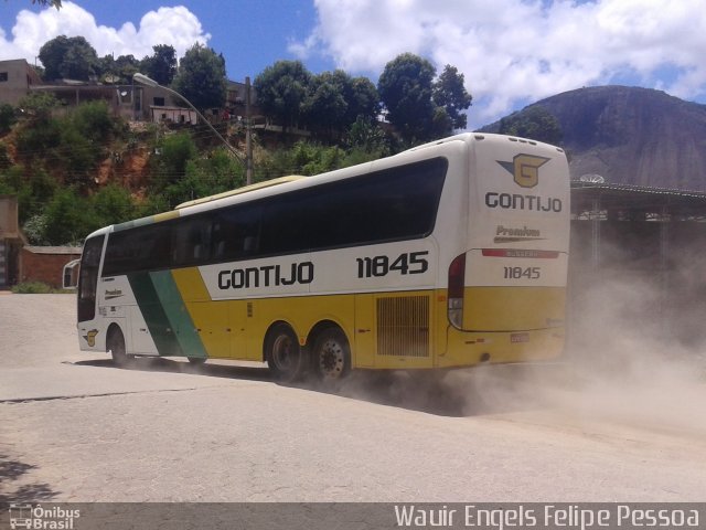 Empresa Gontijo de Transportes 11845 na cidade de Mantena, Minas Gerais, Brasil, por Wauir Engels Felipe Pessoa. ID da foto: 3126572.