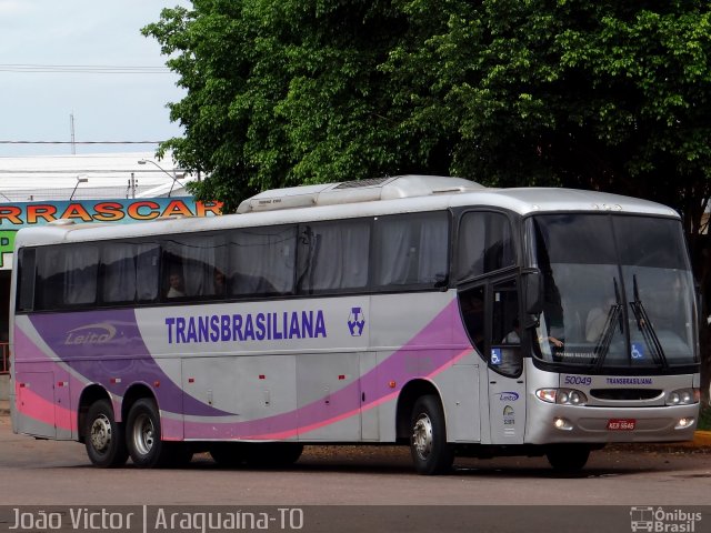 Transbrasiliana Transportes e Turismo 50049 na cidade de Araguaína, Tocantins, Brasil, por João Victor. Número da foto: #3177792.