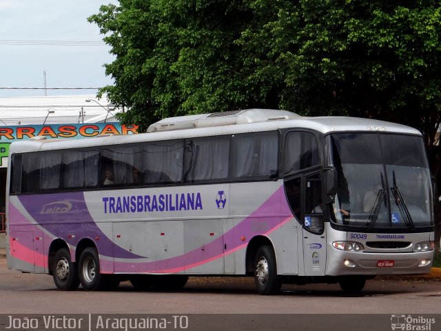 Transbrasiliana Transportes e Turismo 50049 na cidade de Araguaína, Tocantins, Brasil, por João Victor. ID da foto: 3177792.