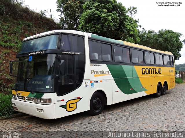 Empresa Gontijo de Transportes 11240 na cidade de João Monlevade, Minas Gerais, Brasil, por Antonio Carlos Fernandes. Número da foto: #3178028.