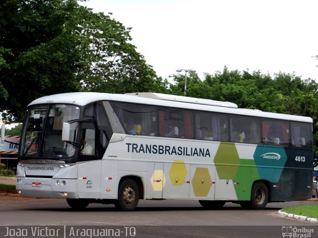 Transbrasiliana Transportes e Turismo 4613 na cidade de Araguaína, Tocantins, Brasil, por João Victor. ID da foto: 3177810.