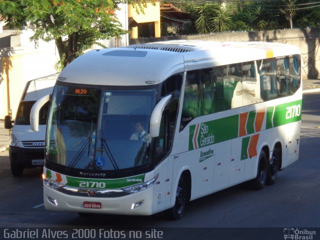 Cia. São Geraldo de Viação 21710 na cidade de Belo Horizonte, Minas Gerais, Brasil, por Gabriel Oliveira. ID da foto: 3178920.