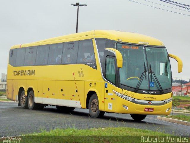 Viação Itapemirim 60783 na cidade de Marília, São Paulo, Brasil, por Roberto Mendes. Número da foto: #3177565.
