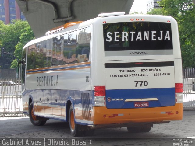 Viação Sertaneja 770 na cidade de Belo Horizonte, Minas Gerais, Brasil, por Gabriel Oliveira. Número da foto: #3178792.