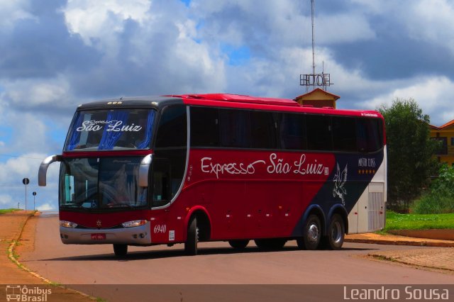 Expresso São Luiz 6940 na cidade de Rondonópolis, Mato Grosso, Brasil, por [Leandro Sousa]. Número da foto: #3200713.