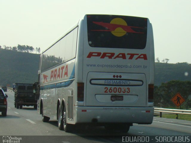 Expresso de Prata 260033 na cidade de Araçariguama, São Paulo, Brasil, por EDUARDO - SOROCABUS. ID da foto: 3200793.