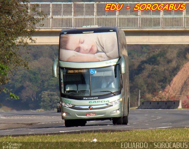 Viação Garcia 7177 na cidade de Sorocaba, São Paulo, Brasil, por EDUARDO - SOROCABUS. Número da foto: #3200879.