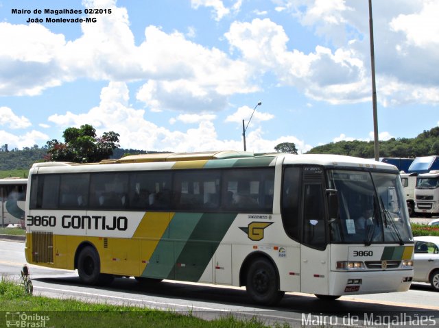 Empresa Gontijo de Transportes 3860 na cidade de João Monlevade, Minas Gerais, Brasil, por Mairo de Magalhães. Número da foto: #3200465.