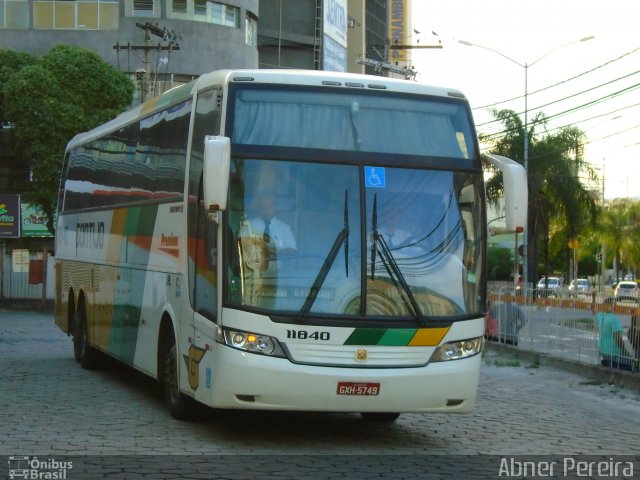 Empresa Gontijo de Transportes 11840 na cidade de Ipatinga, Minas Gerais, Brasil, por Abner Pereira. ID da foto: 3198965.