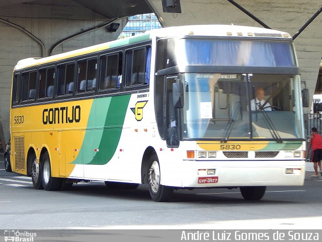 Empresa Gontijo de Transportes 5830 na cidade de Belo Horizonte, Minas Gerais, Brasil, por André Luiz Gomes de Souza. ID da foto: 3201232.