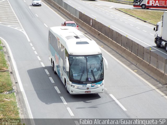 Auto Viação 1001 3010 na cidade de Aparecida, São Paulo, Brasil, por Fabio Alcantara. ID da foto: 3203745.