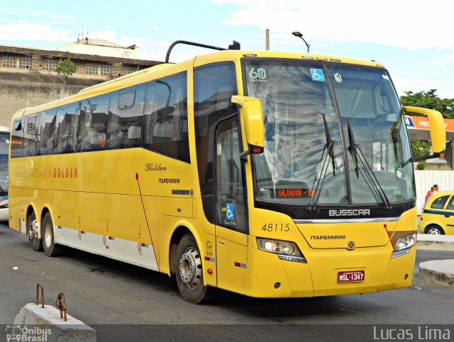 Viação Itapemirim 48115 na cidade de Rio de Janeiro, Rio de Janeiro, Brasil, por Lucas Lima. Número da foto: #3203191.