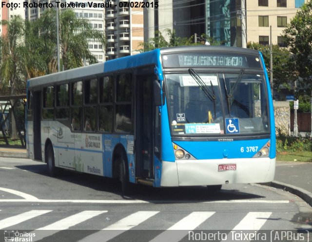 Viação Paratodos > São Jorge > Metropolitana São Paulo > Mobibrasil 6 3767 na cidade de São Paulo, São Paulo, Brasil, por Roberto Teixeira. Número da foto: #3203746.