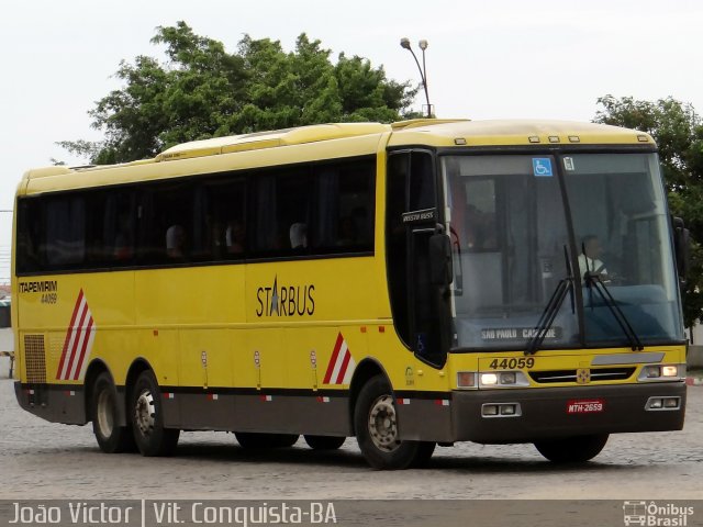 Viação Itapemirim 44059 na cidade de Vitória da Conquista, Bahia, Brasil, por João Victor. Número da foto: #3202234.