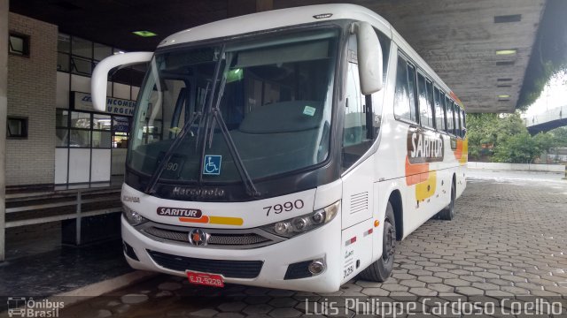 Saritur - Santa Rita Transporte Urbano e Rodoviário 7990 na cidade de Belo Horizonte, Minas Gerais, Brasil, por Luis Philippe Cardoso Coelho. ID da foto: 3202623.