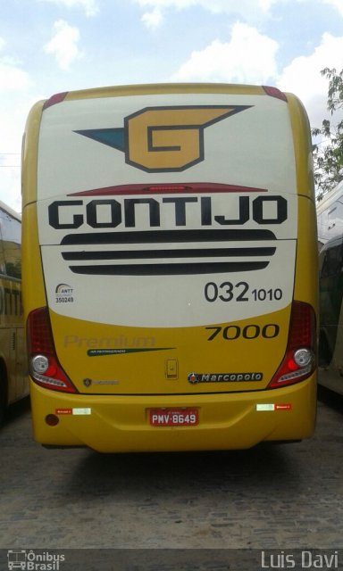 Empresa Gontijo de Transportes 7000 na cidade de Sobral, Ceará, Brasil, por Luis Davi. Número da foto: #3201575.