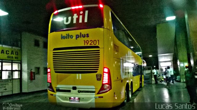 UTIL - União Transporte Interestadual de Luxo 19201 na cidade de Belo Horizonte, Minas Gerais, Brasil, por Lucas Santos. Número da foto: #3203838.