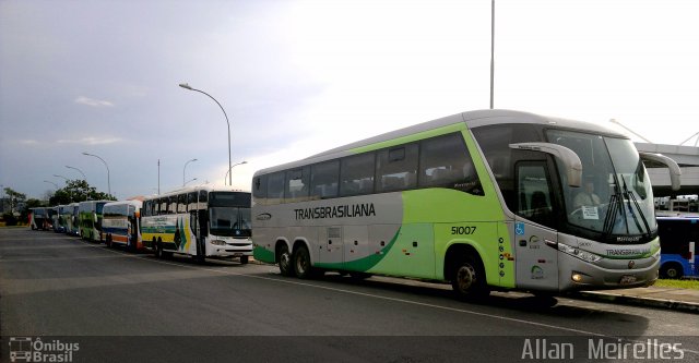 Transbrasiliana Transportes e Turismo 51007 na cidade de Brasília, Distrito Federal, Brasil, por Allan  Meirelles. Número da foto: #3205444.
