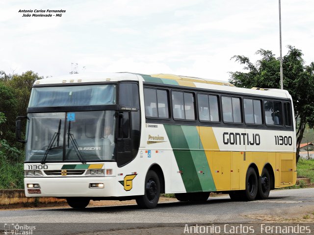 Empresa Gontijo de Transportes 11300 na cidade de João Monlevade, Minas Gerais, Brasil, por Antonio Carlos Fernandes. Número da foto: #3204434.