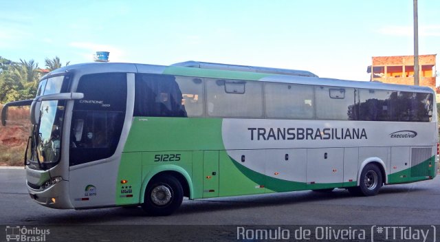Transbrasiliana Transportes e Turismo 51225 na cidade de São Luís, Maranhão, Brasil, por Romulo de Oliveira Clementino. Número da foto: #3204593.