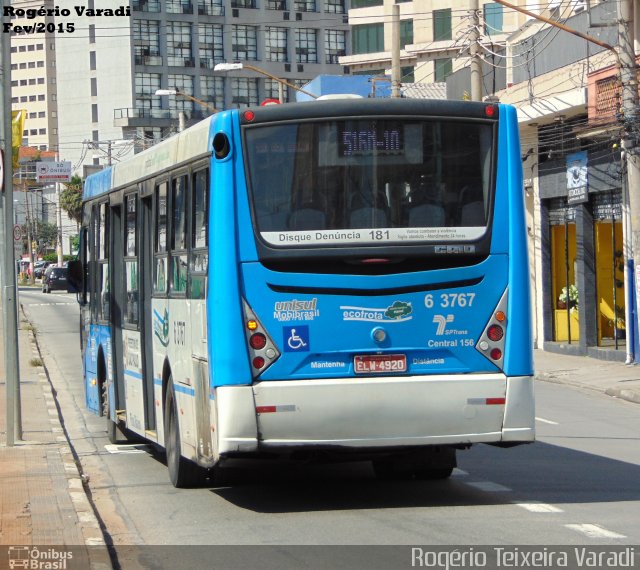 Viação Paratodos > São Jorge > Metropolitana São Paulo > Mobibrasil 6 3767 na cidade de São Paulo, São Paulo, Brasil, por Rogério Teixeira Varadi. Número da foto: #3204517.
