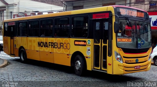 FAOL - Friburgo Auto Ônibus 045 na cidade de Nova Friburgo, Rio de Janeiro, Brasil, por Thiago Silva. ID da foto: 3203974.