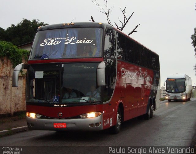 Expresso São Luiz 7140 na cidade de Cuiabá, Mato Grosso, Brasil, por Paulo Sergio Alves Venancio. Número da foto: #3204762.