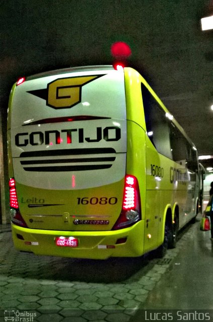 Empresa Gontijo de Transportes 16080 na cidade de Belo Horizonte, Minas Gerais, Brasil, por Lucas Santos. Número da foto: #3206605.