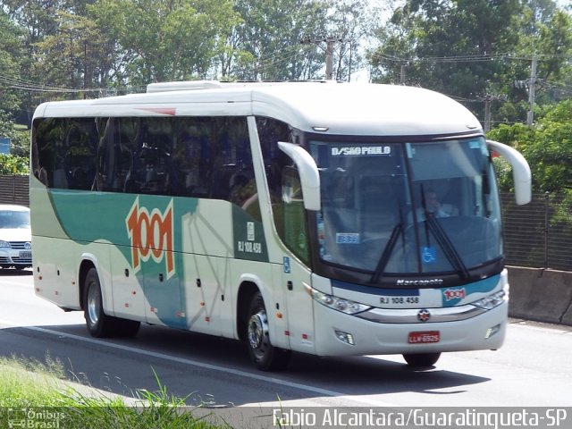 Auto Viação 1001 RJ 108.458 na cidade de Guaratinguetá, São Paulo, Brasil, por Fabio Alcantara. ID da foto: 3208364.