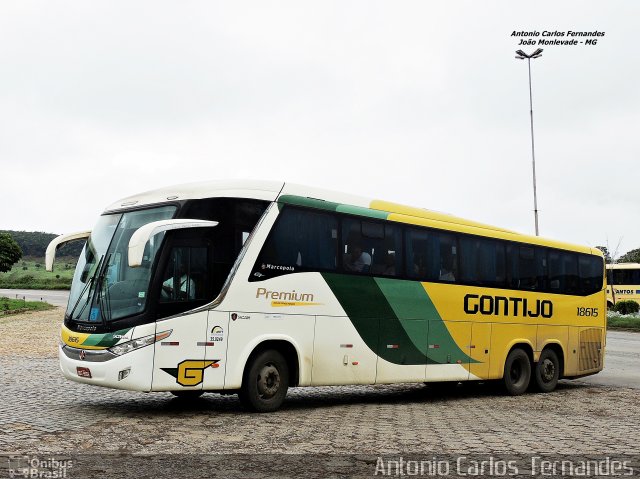 Empresa Gontijo de Transportes 18615 na cidade de João Monlevade, Minas Gerais, Brasil, por Antonio Carlos Fernandes. ID da foto: 3206940.