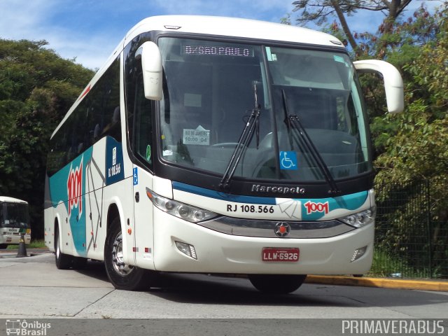 Auto Viação 1001 RJ 108.566 na cidade de São Paulo, São Paulo, Brasil, por Alexandre Rodrigo. ID da foto: 3206372.