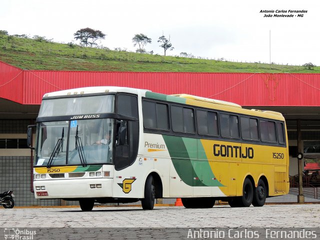 Empresa Gontijo de Transportes 15250 na cidade de João Monlevade, Minas Gerais, Brasil, por Antonio Carlos Fernandes. Número da foto: #3206899.