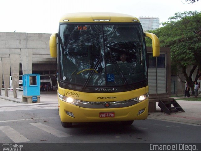 Viação Itapemirim 60801 na cidade de Curitiba, Paraná, Brasil, por Emanoel Diego.. ID da foto: 3206987.