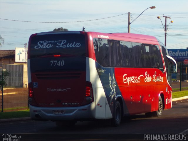 Expresso São Luiz 7740 na cidade de Jataí, Goiás, Brasil, por Alexandre Rodrigo. Número da foto: #3208447.