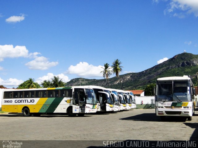 Empresa Gontijo de Transportes Garagem AMJ na cidade de Almenara, Minas Gerais, Brasil, por Sérgio Augusto Braga Canuto. ID da foto: 3208488.