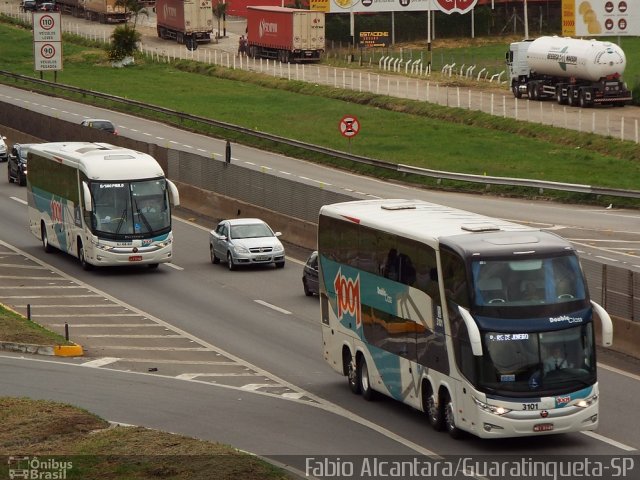 Auto Viação 1001 3101 na cidade de Aparecida, São Paulo, Brasil, por Fabio Alcantara. Número da foto: #3209750.